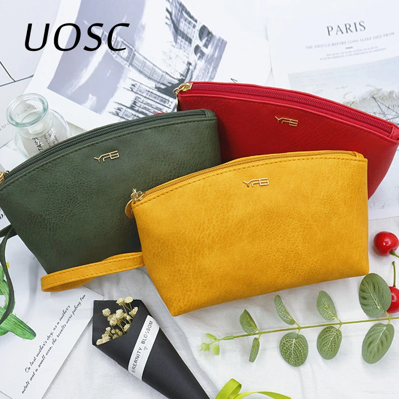 Косметичка UOSC женская из искусственной кожи портативная водонепроницаемая