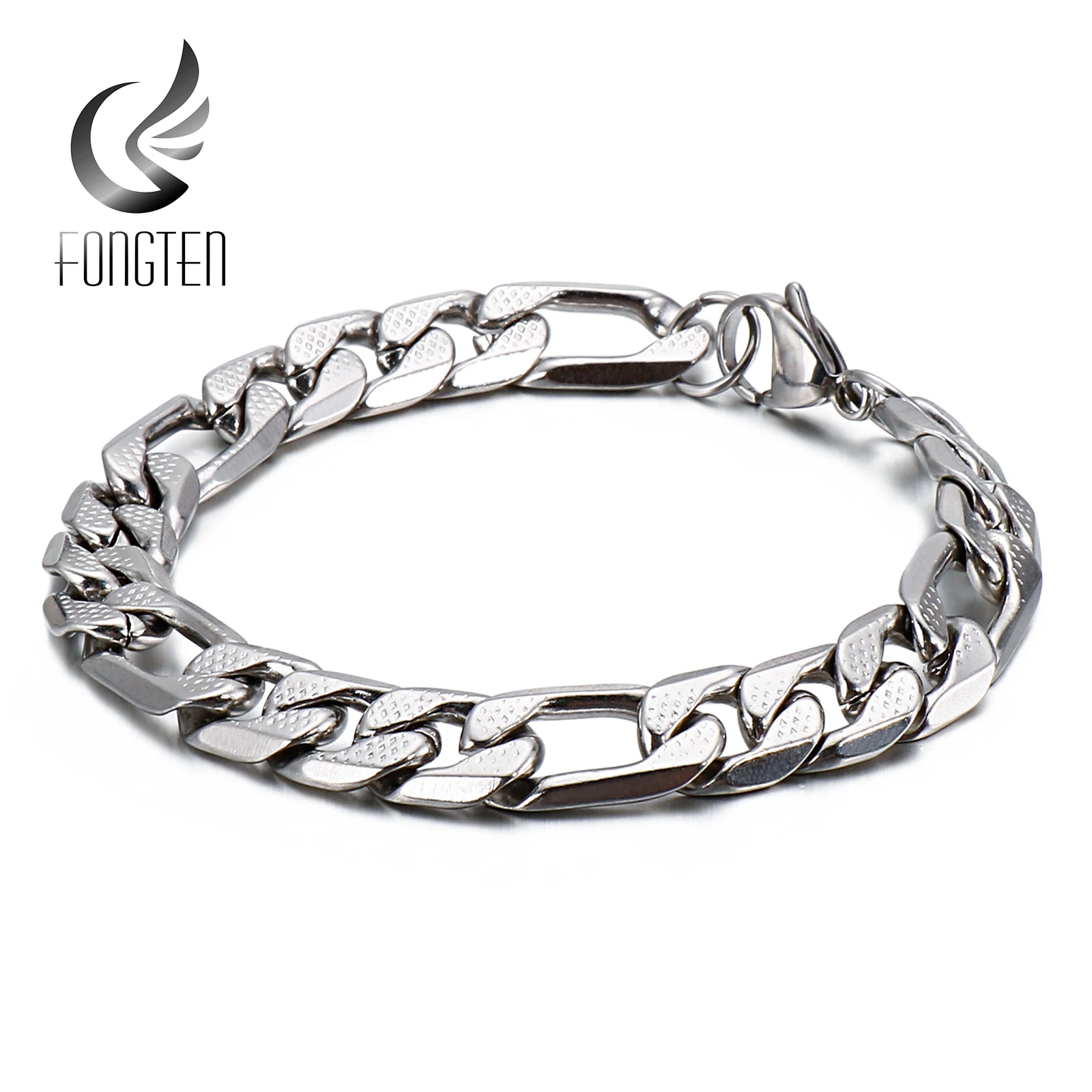 Мужской браслет цепочка Fongten неправильной формы из нержавеющей стали 361L|Цепочки