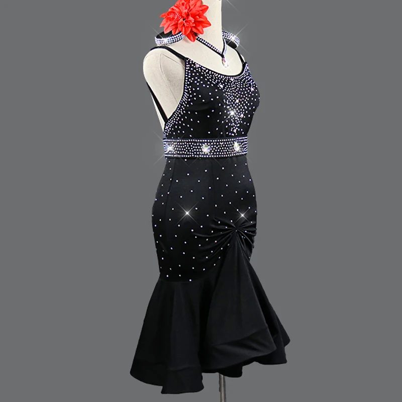 Новое латинское платье женская танцевальная одежда костюмы для выступлений