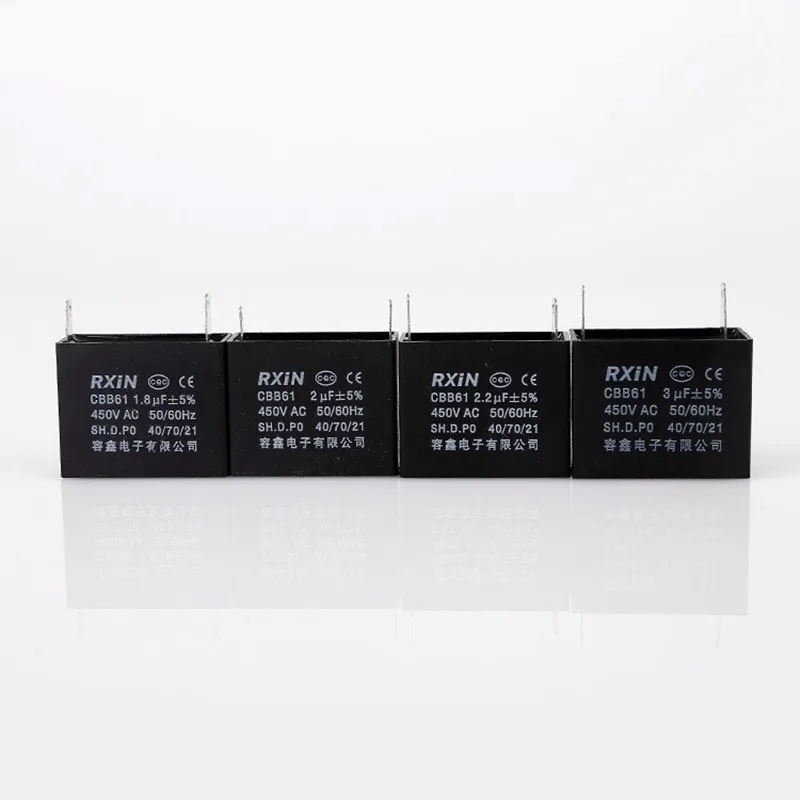 1 шт. пусковая емкость CBB61 конденсатор вентилятора переменного тока 450 в мкФ/1 2 5 8