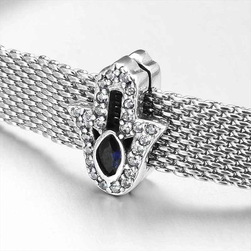 Новинка 2019 бусы-Клипсы из стерлингового серебра 925 пробы с ослепительным