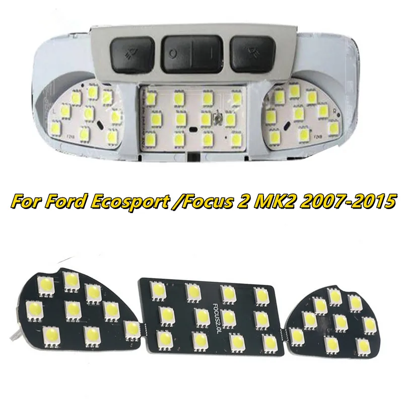 12V White Car LED Dedicated Reading Light Interior Dome Lamp Map Roof For Ford Ecosport /Focus 2 MK2 2007-2015 | Автомобили и