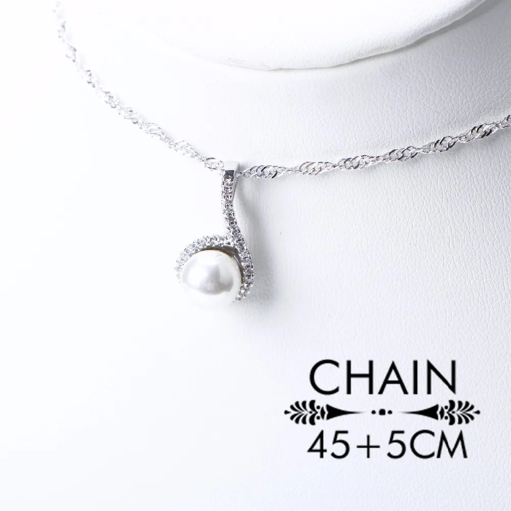 Женские Свадебные Ювелирные наборы с жемчугом из стерлингового серебра 925 пробы