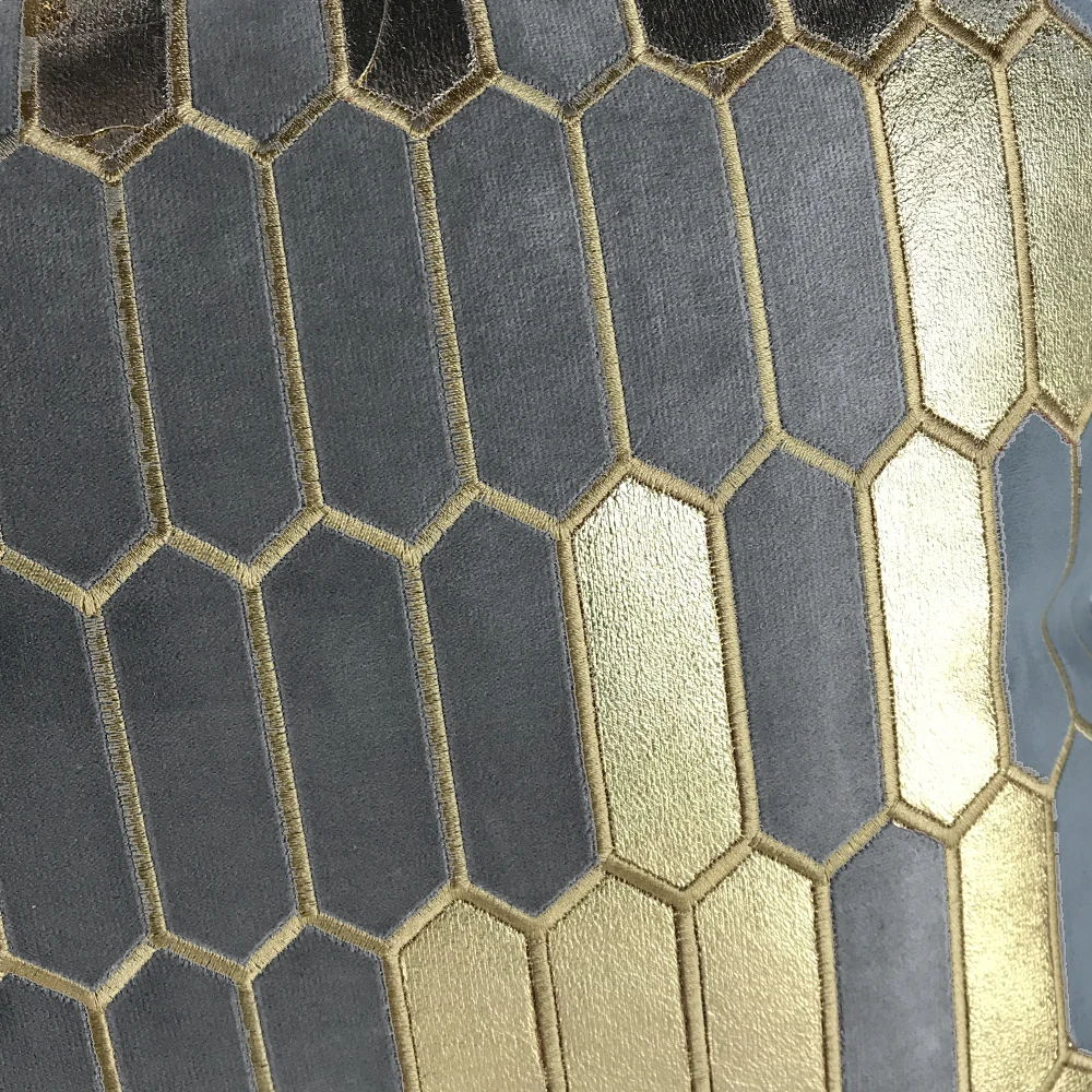 ESSIE HOME Dary серый бархатный золотой чехол для подушки с вышивкой дивана домашний