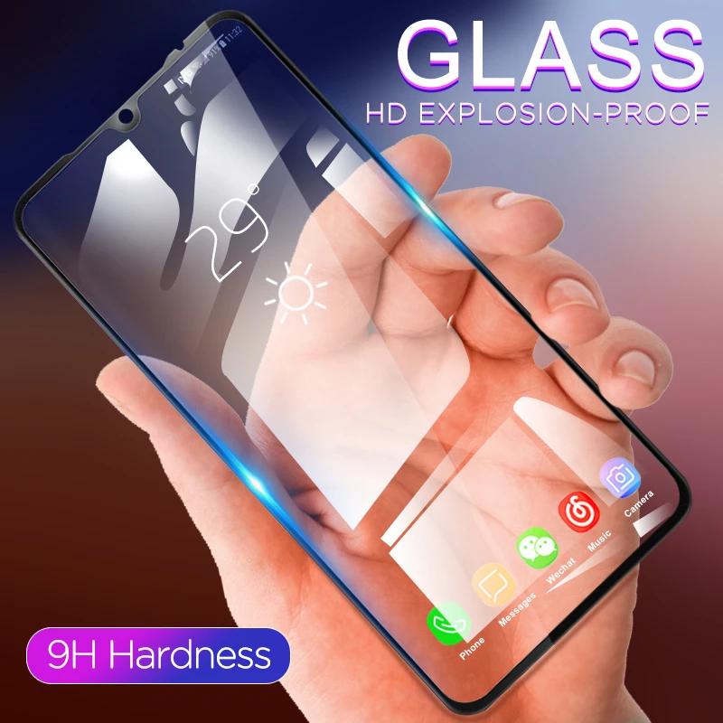 Funda completa de vidrio templado para Xiaomi Mi 9, Protector de pantalla de vidrio de seguridad pr&eacute;mium, con pegamento completo-1