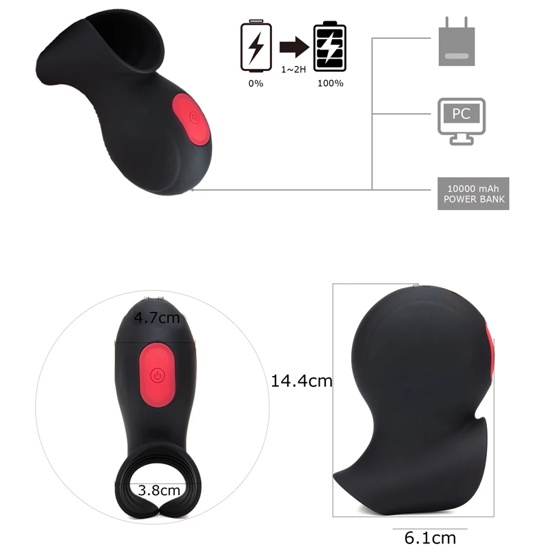 Вибраторы Секс-игрушки для мужчин Задержка эякуляции Вибрационный Ретардер