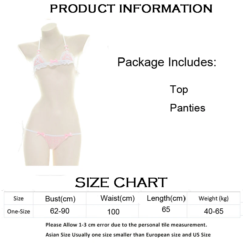 AniLV розовый клетчатый купальник бикини