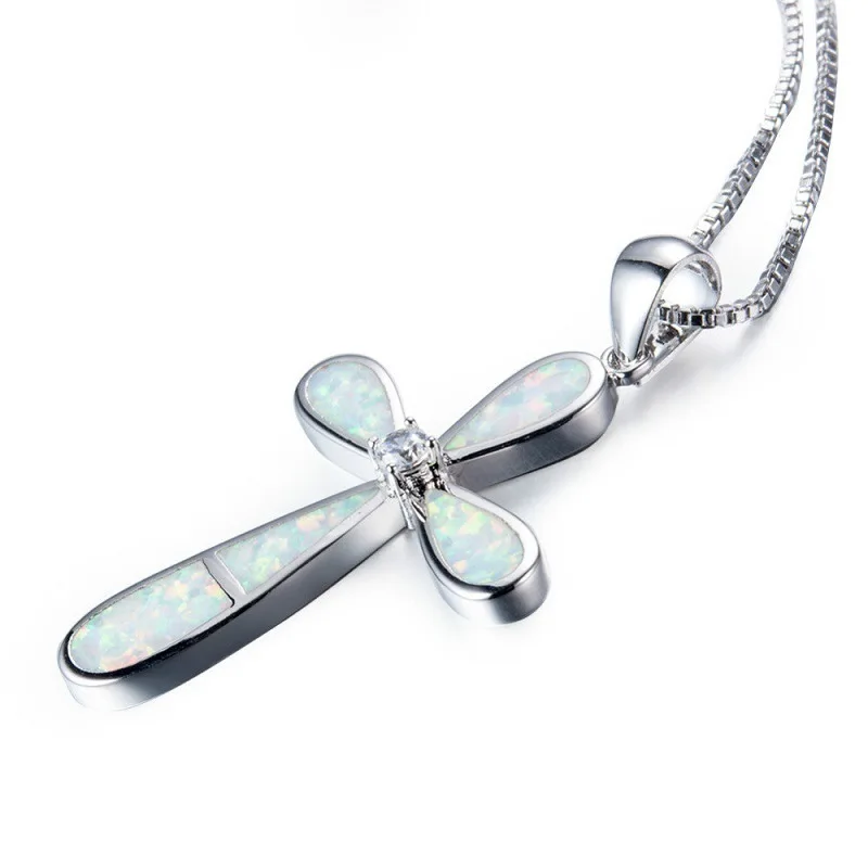 Модный новый четырехлистный клевер стильный кулон простой крест подвеска