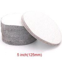 1050100pcs 80 1000grit round flocking sandpaper 5 inch 125mm white dry sanding disc abrasive disc brushed sheet for polishing