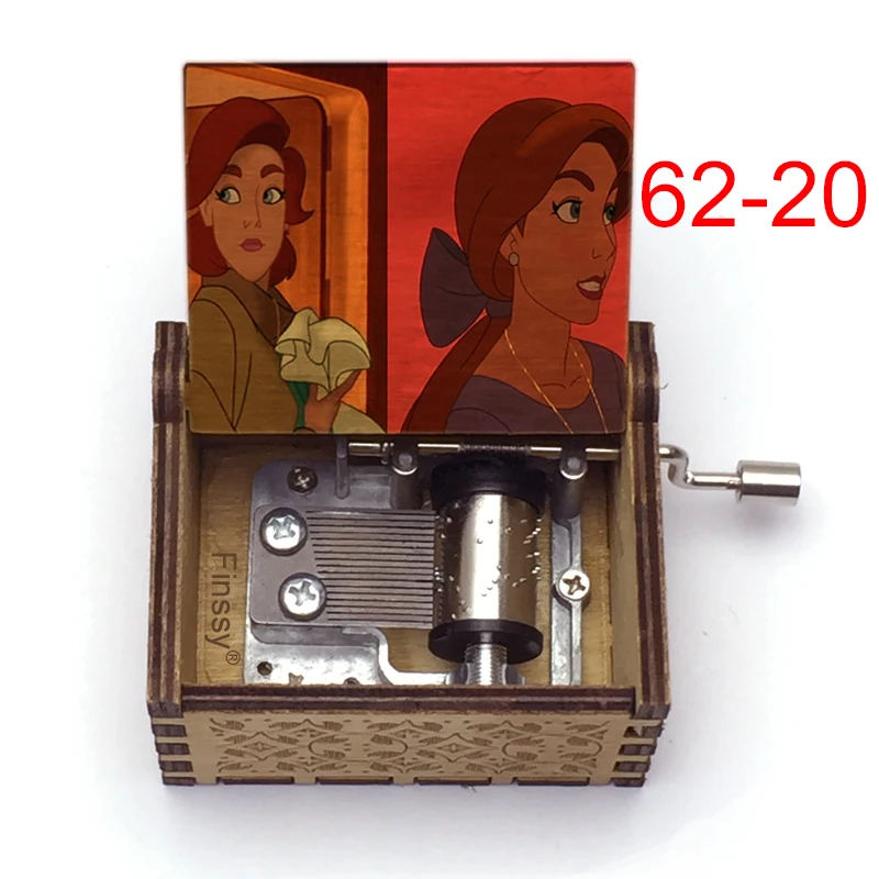 Деревянная музыкальная шкатулка Anastasia тема подарок однажды на декабрьский день