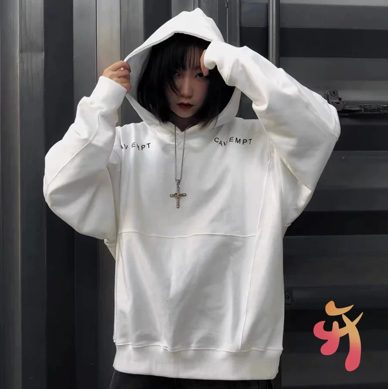 

Толстовка с капюшоном для мужчин и женщин, потертый толстый свитшот в стиле оверсайз, повседневные пуловеры