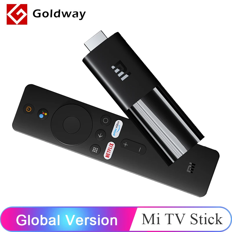 Глобальная версия Xiaomi Mi TV Stick 1 ГБ ОЗУ 8 Гб ПЗУ Android TV 9,0 Смарт 1080P Google Assistant Bluetooth 4,2 мини ТВ ключ Wifi - изображение