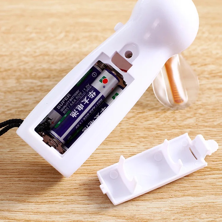 Unique Handheld USB Flash LED Love Pattern Mini Fan Super Mute Battery Operated Cooling Desktop for Travel Office Use | Компьютеры и