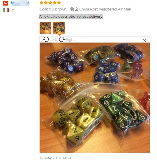 Новое поступление 7 шт./компл. многогранные ТРП-игры из смолы для DnD Marble Effect D4-D20