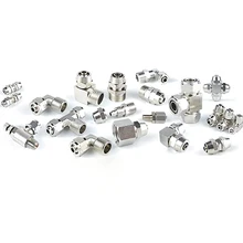 Никелированная медная внутренняя резьба наружная 1/8 &quot1/4&quot 3/8