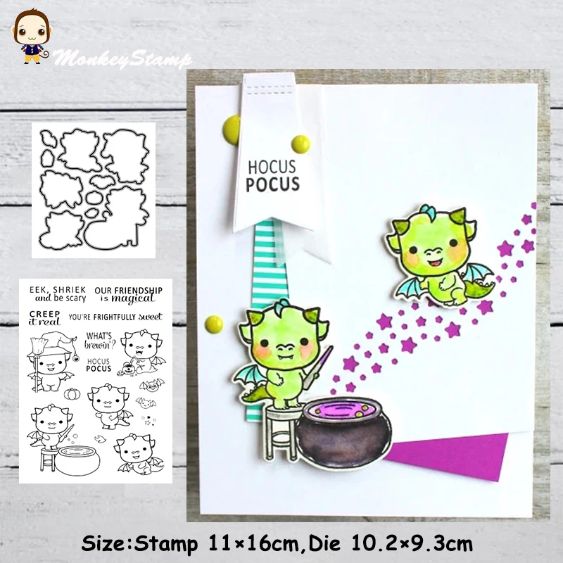 Металлические Вырубные штампы в виде обезьяны дракона для рукоделия