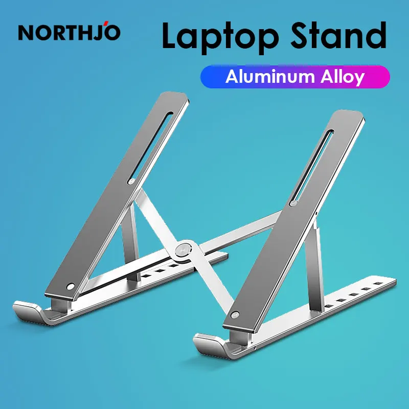 Northjo portátil dobrável suporte portátil portátil portátil tablet suporte de alumínio para macbook lenovo matebook dell hp ipad