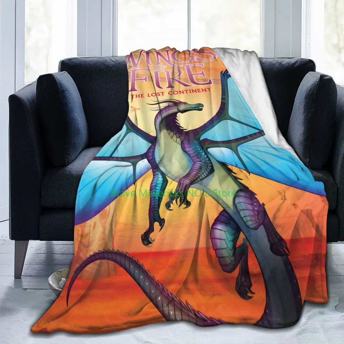 

BWings Of Fire Third Arc Lost Continent Blanket For Couch Soft Cozy Micro Fibre Throw Blanket Gifts For Christmas