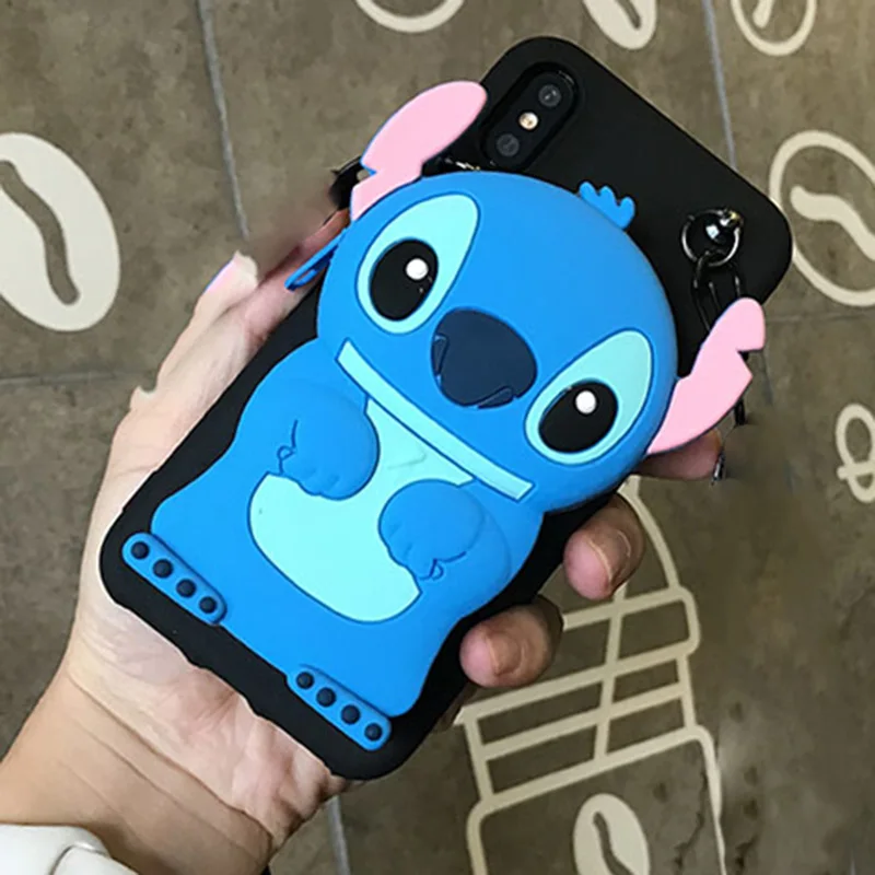 Stitch Black И яркие, с мультяшными вставками, 3D кошелек мягкий TPU чехол для samsung Galaxy A10 A20 A30 A40 A50 A60 A70 A80 A90 милый чехол с изображением кота - Цвет: Stitch Black