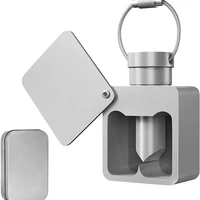 aluminum alloy portable medicine separator cutter double edged box storage multifunction edc tools