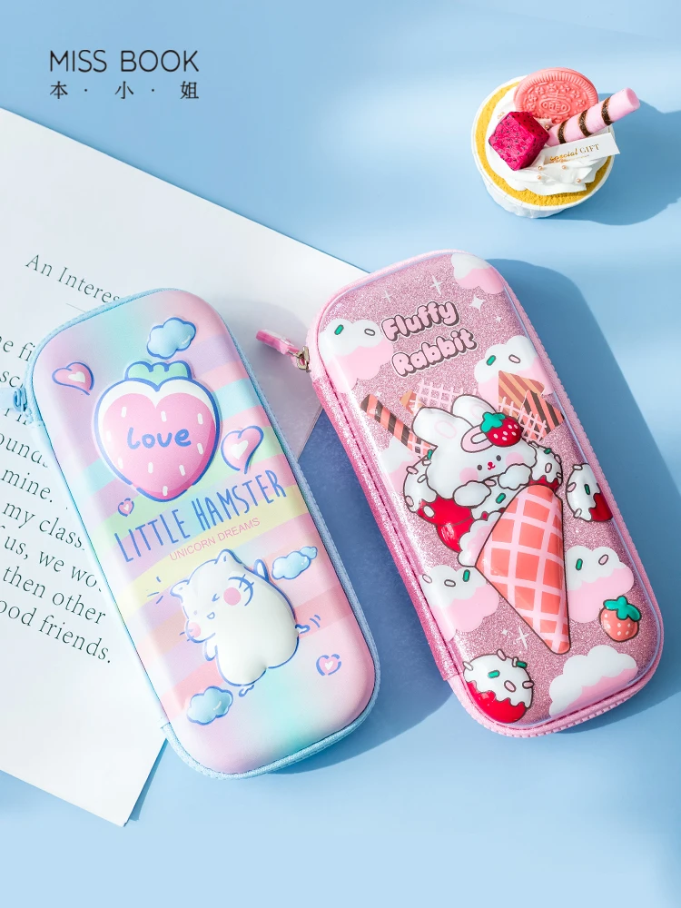 

Stationery Box Cute Cartoon 3d Student Pencilbox Large Capacity Multi-layer Pencil Box School Supplies Pencilcase Back To School