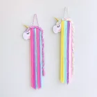 2 шт. Радужный Единорог Русалка Настенный декор подвесные украшения для дома Для Ребенка Девочки Спальня головной убор оргмент подвеска Рождественский подарок