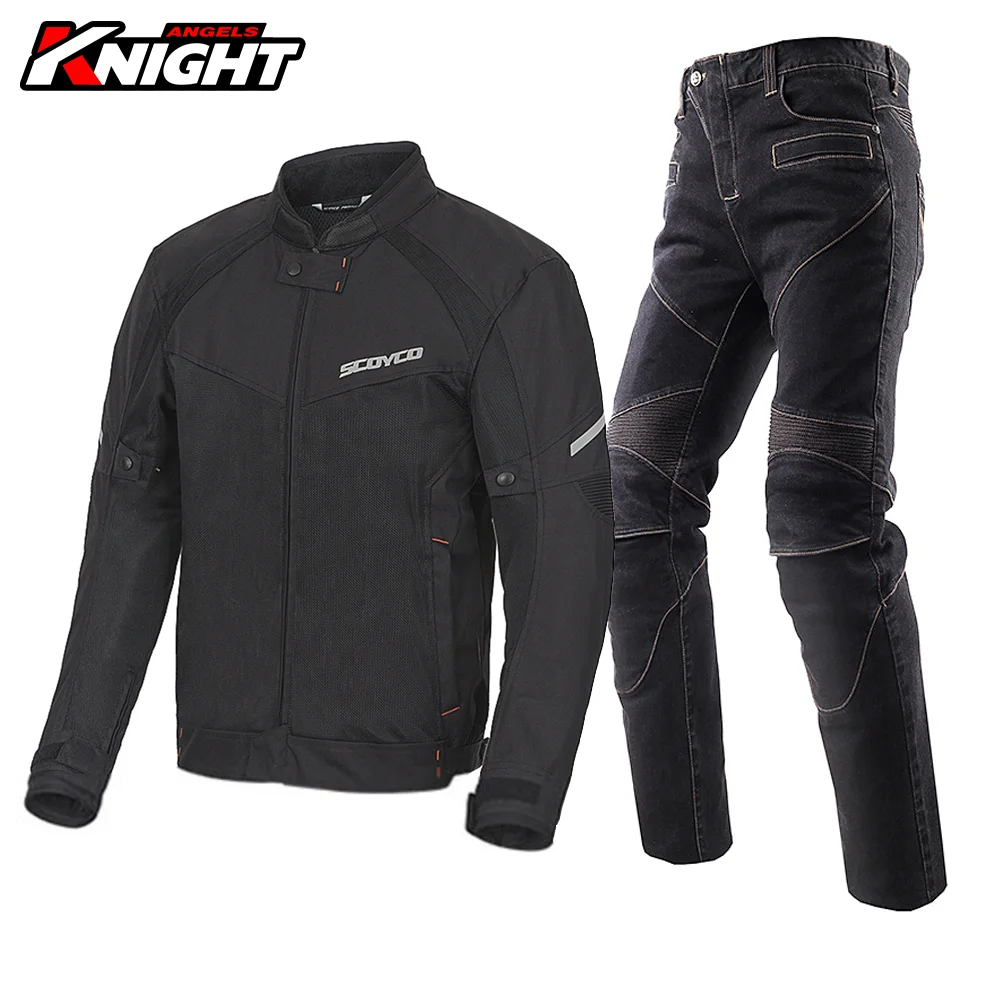 Куртка мотоциклетная SCOYCO Мужская воздухопроницаемая для езды на мотоцикле