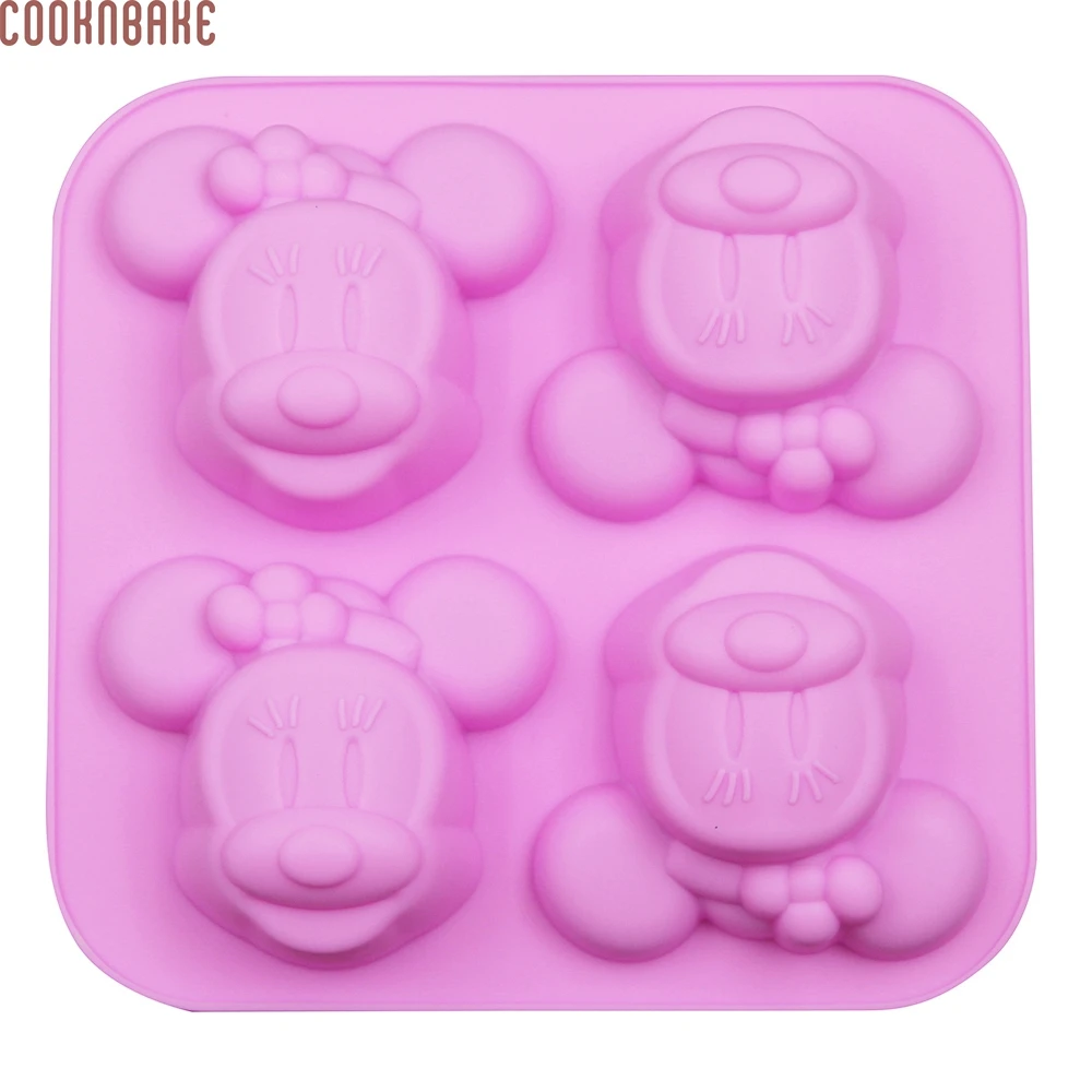COOKNBAKE DIY силиконовая форма для мыла ручной работы маленькая торта 4 отверстия