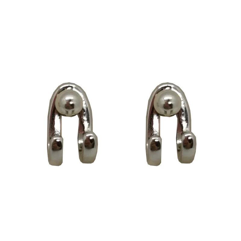 

CH-597 Personalized small rear-hanging earrings niche geometric earrings European and American cold wind earrings