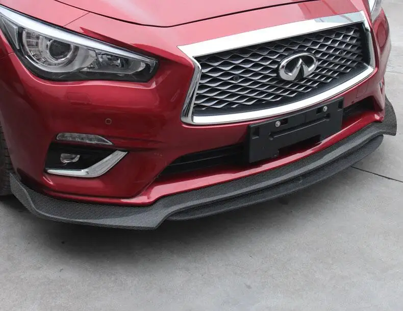 Карбоновый передний бампер спойлер автомобильный диффузор подходит для Infiniti Q50