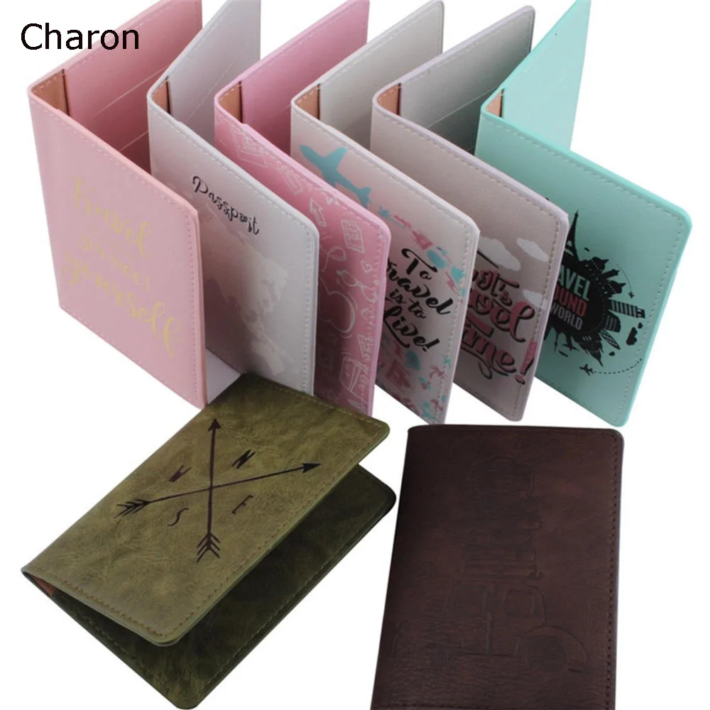 Модная Обложка для паспорта мужчин и женщин дорожный Кошелек из искусственной