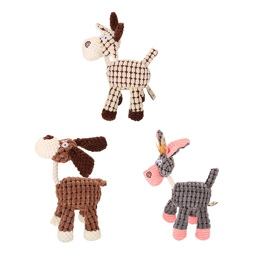 

Dog Cartoon Chew Toys, Cute Plush Toy for Puppy Small Dogs Anytime for Bite Training, Sporting and Interaction Toys