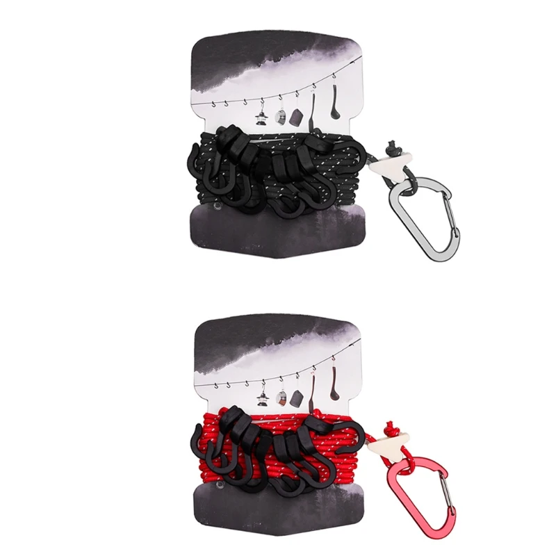 

Удобный походный ремешок для кемпинга, веревка для путешествий, кемпинга, пикника, домашнего использования, для кемпинга, с регулируемой пр...