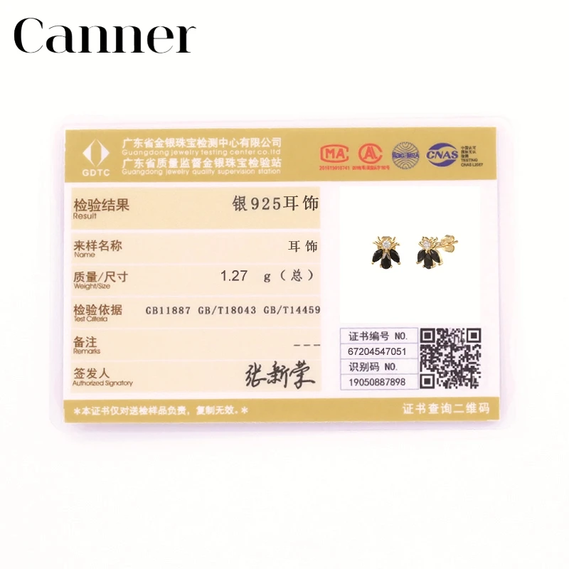 

Canner 100% 925 Sterling Silver Stud Earrings For Women Bees Fishbone Rose Shape Earings Piercing Pendientes Plata 925 Aretes W5