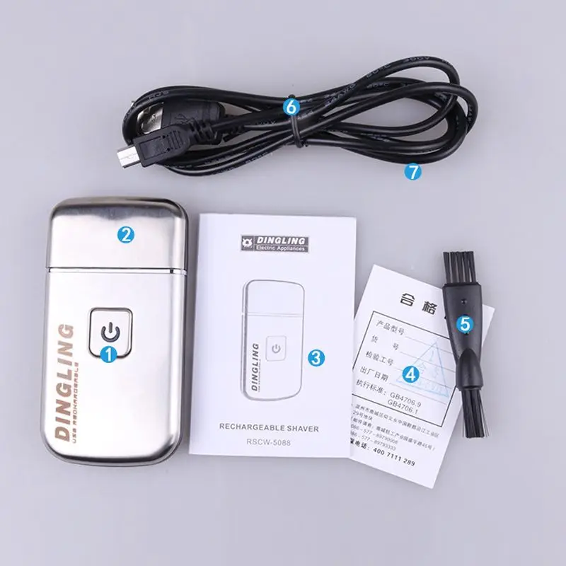 

Mini Portable Electric Shaving Machine Men USB Rechargeable Cordless Travel Shaver Single Blade Reciprocating Beard Razor