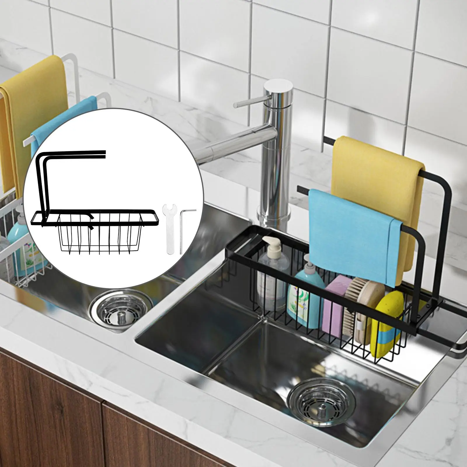 

Sink Storage Rack Premium Sink Organizer Creative Durable Sink Organizer