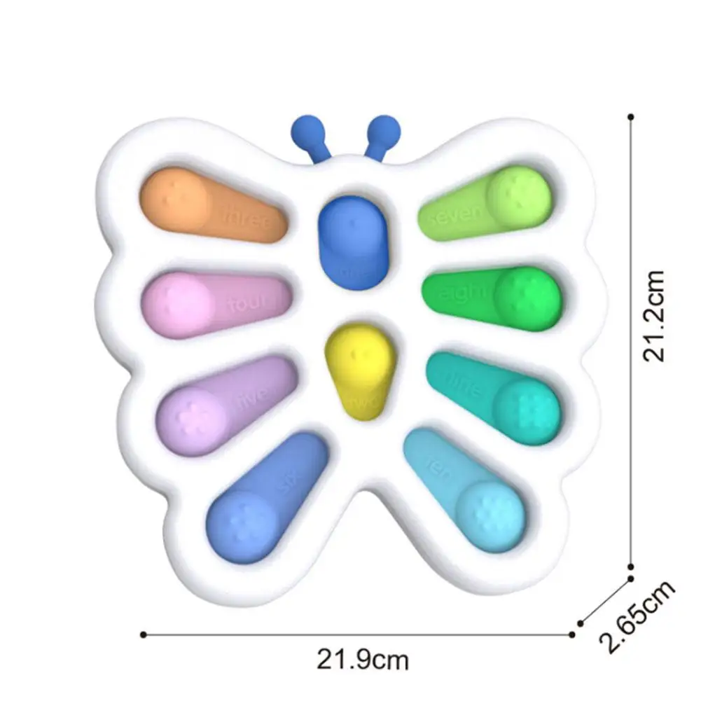 

Dimple Toy Butterfly Fat Brain Toys Stress Autism For Kids Hand Fidget Adults Early Specia Relief Educational K2F8