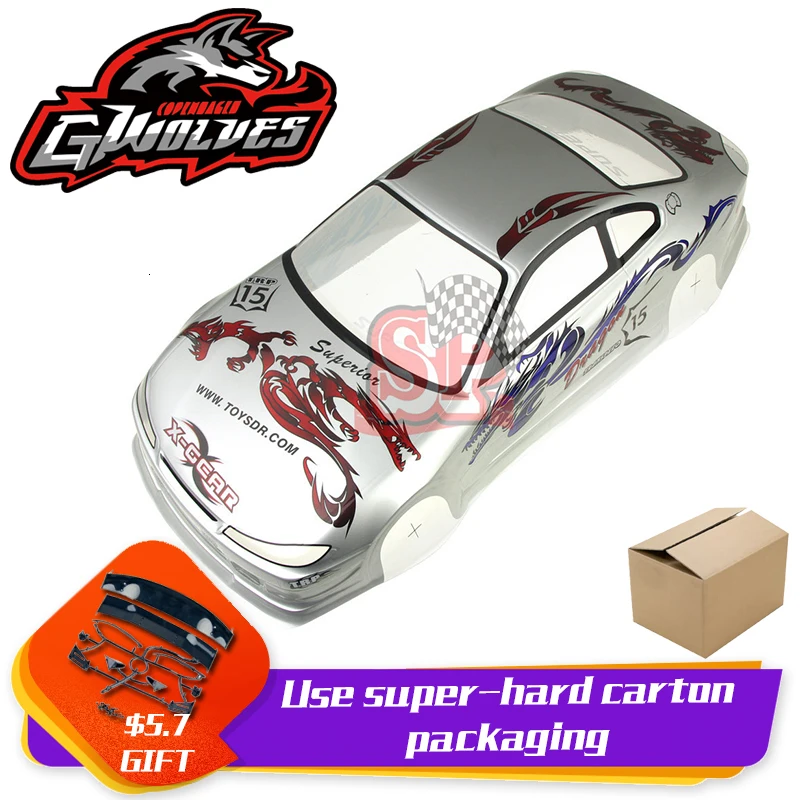 37 видов 1/10 RC автомобиль 195/190 мм ПВХ Окрашенный корпус с хвостом для 1:10 RC хобби гоночный Дрифт автомобиль hsp yokomo hpi ZD TAMIYA