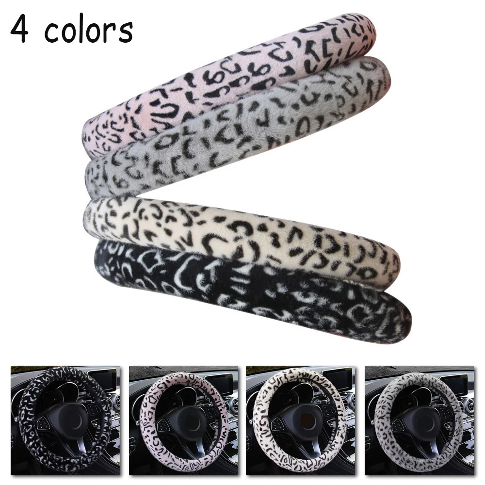 

Winter Steering Wheel Cover 37-38CM Anti-Skid Interior Protector Universal