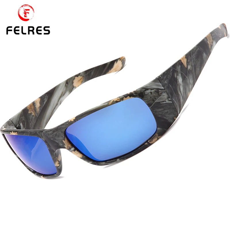 

FELRES Men Sport Polarized Sunglasses Women Outdoor Driving Cycling Fishing UV400 Goggles Camouflage Frame Glasses F1027