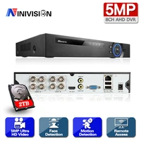 ninivision 8ch ahd video recorder h 265 5mp 4mp 1080p 8 channel 5 in 1 hybrid dvr wifi xvi tvi cvi ip nvr for home cctv cameras
