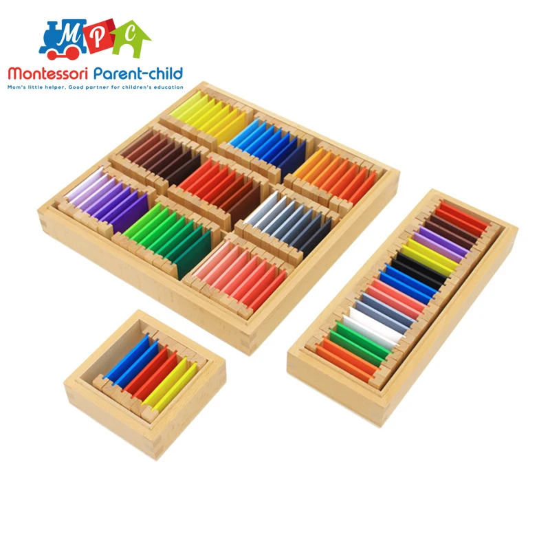 

Dental House Montessori Materials Montessori Sensory Toys Color Box Wooden Colorful Multicolor Tablet Boxs Educational Preschool