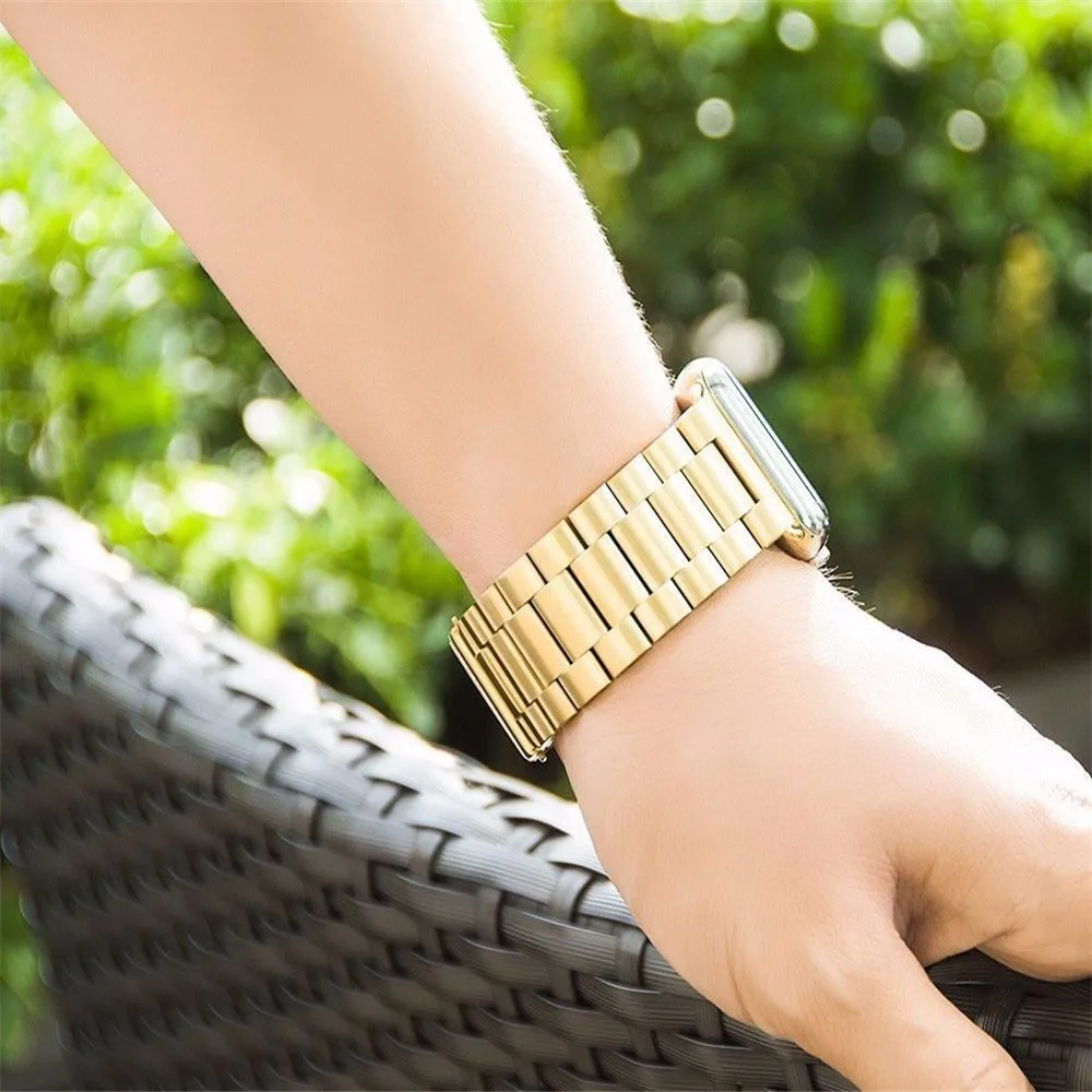 

Suitable for Apple watch123456 generation iWatch watch with accessories double snap buckle stainless steel apple strap