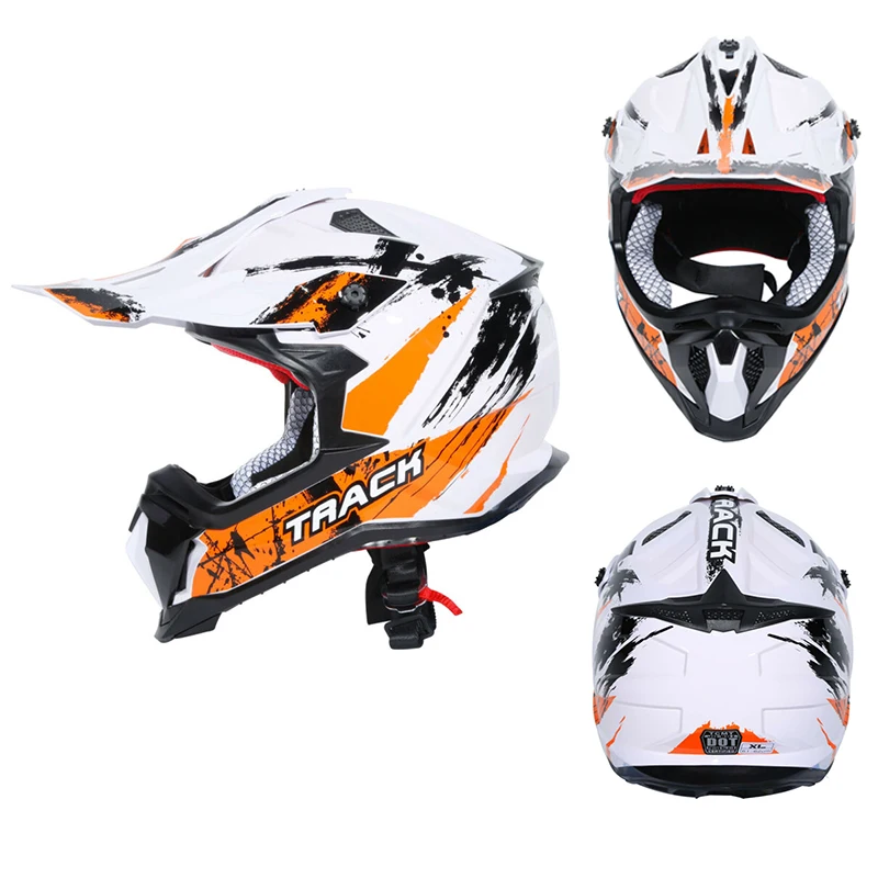 Мотоциклетный Полнолицевой шлем для взрослых внедорожный Байк квадроцикл