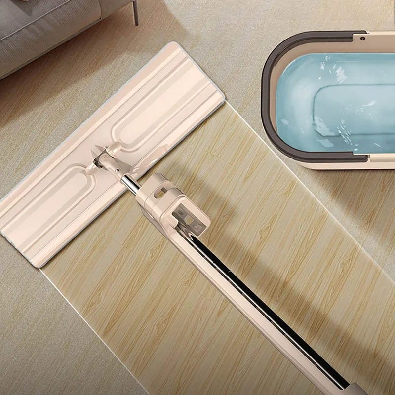 Двойной скребок волшебная Швабра для дома и кухни вращающиеся плоские швабры