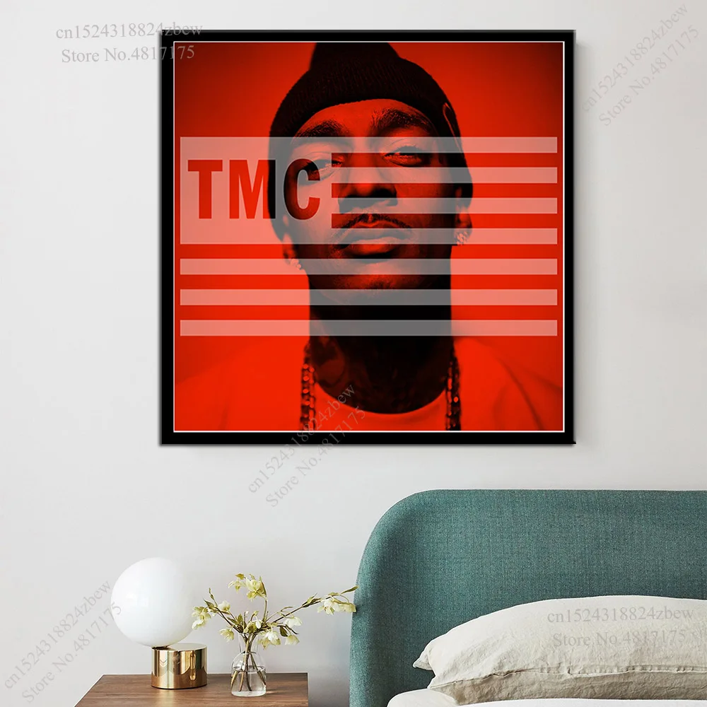 Постер Nipsey рэпер певец музыкальный альбом почтовый ящик деньги TMC Hussle Картина на