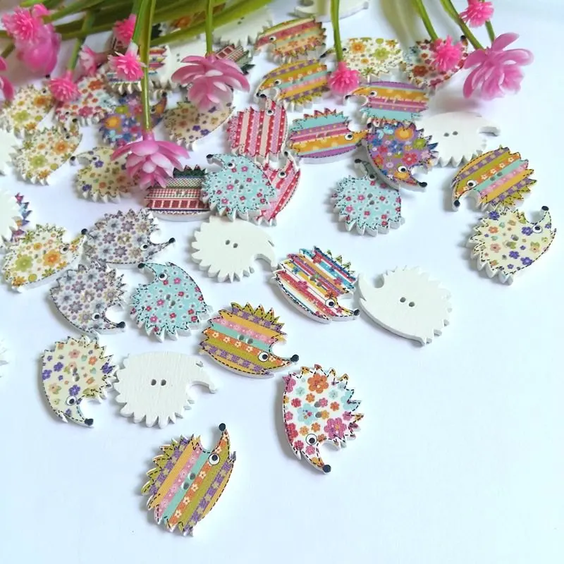 Пуговицы с двумя отверстиями деревянные пуговицы для рукоделия модные 50 шт./лот |