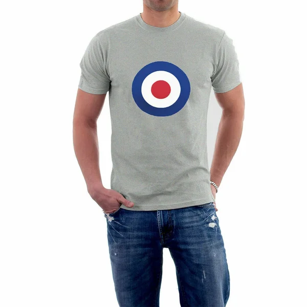 Круглая футболка Раф. Мод Target Retro. Голландские стельки | Мужская одежда