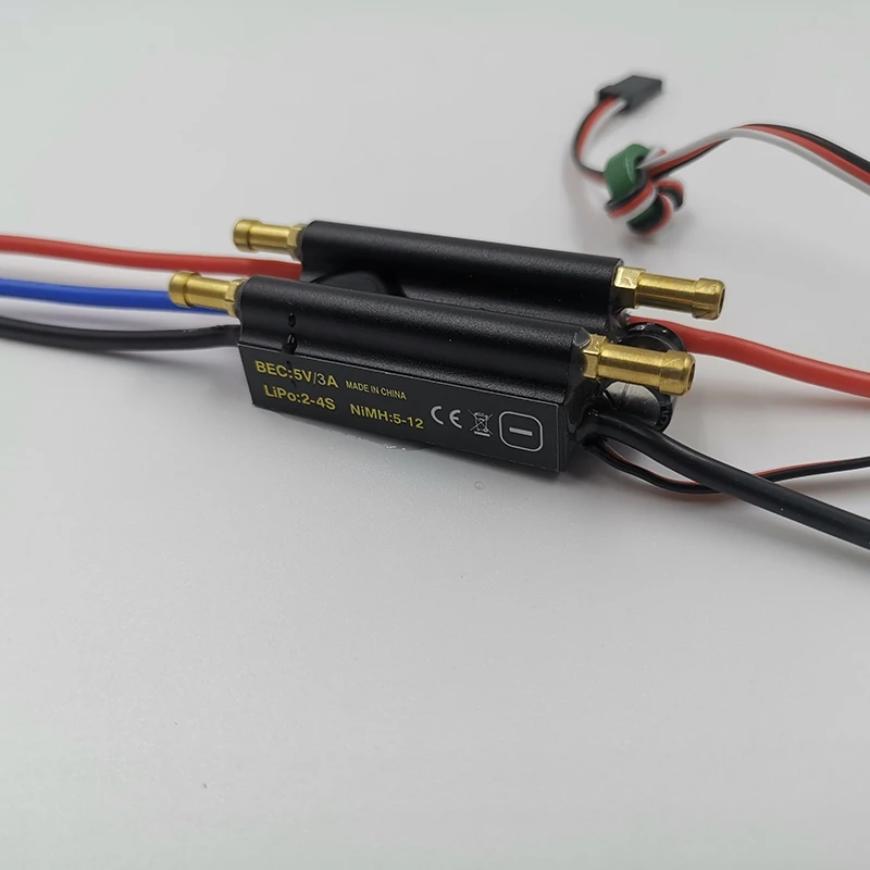 Rc лодка бесщеточный двигатель ESC 30A контроллер скорости Поддержка 2 6S Lipo BEC 5V/4A для