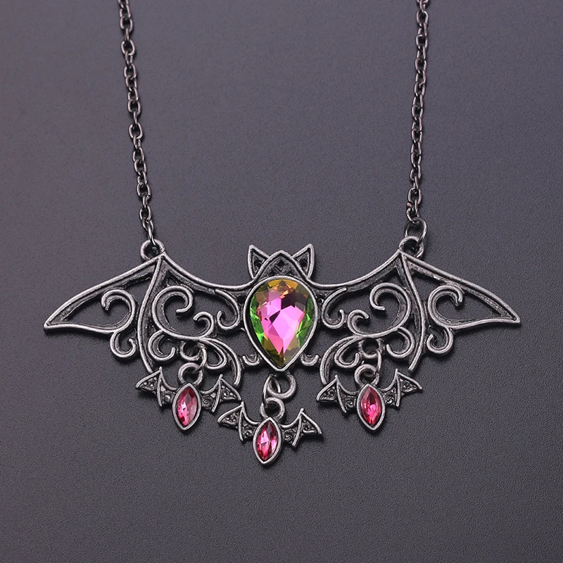 Ожерелье в виде летучей мыши на Хэллоуин модные изысканные ожерелья цепочки